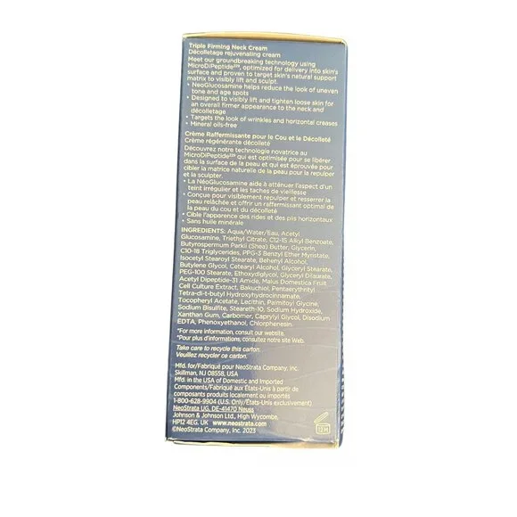 BNIB! NEOSTRATA Active Triple Firming Neck Cream - Picture 2 of 5